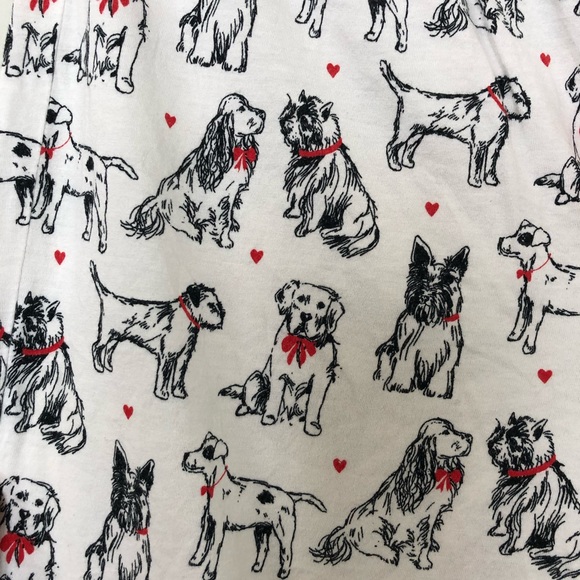 Pajama pants with cute dog and heart print. - Picture 2 of 5